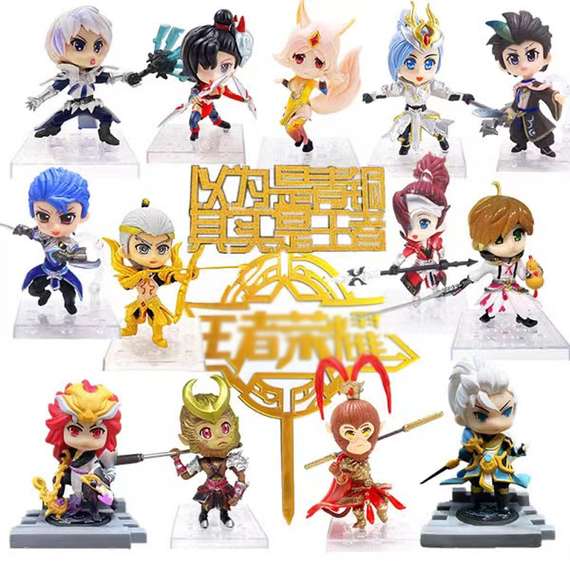 King's cake decoration Sun Wuqi Qi Titian Tai St Li Bai Zhao Yun Xiaoqiao cake baking paparazzi-Taobao