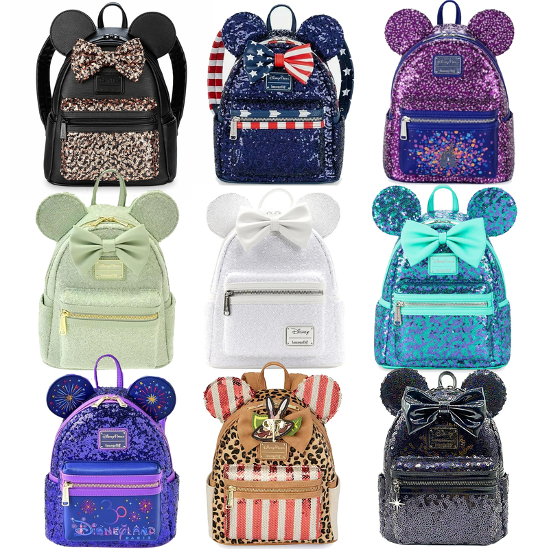 [Now] Gift Selection: American Trendy Brand Mickey Sequin Backpack for Kindergarten Wear Seiqun Backpack