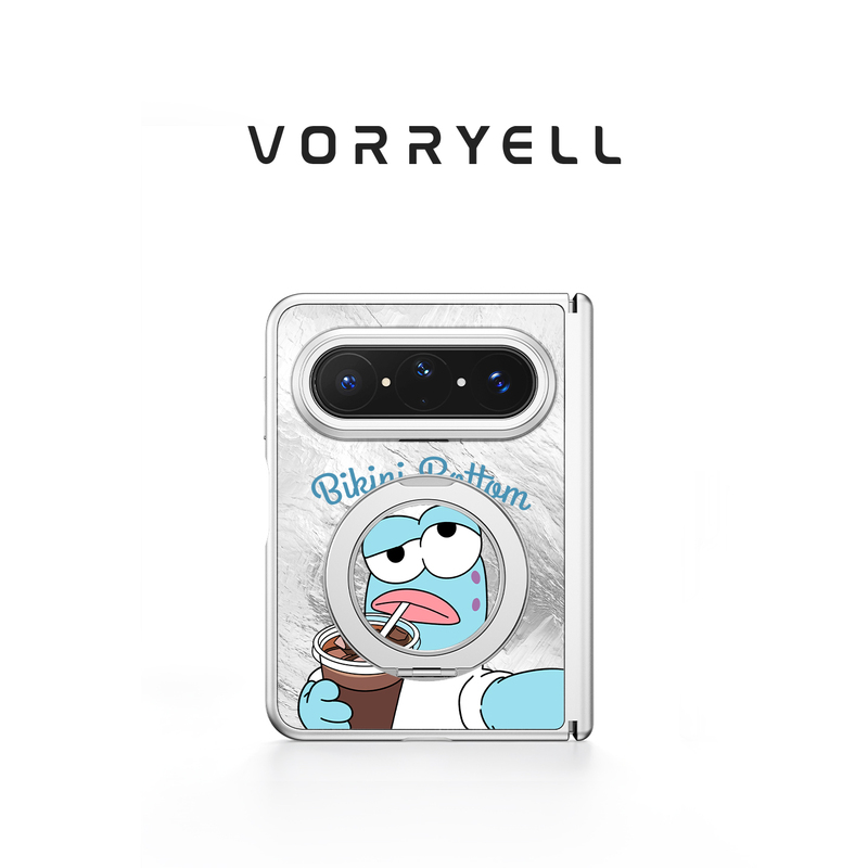 Bichibao Cool Fish Is Suitable for Huawei Puraxmax Phone Case Collector's Edition with Magnetic Stand, Wireless Charging, Puraxmax Wide Foldable, Cute and Quirky, Street Fish, Anti-Drop, Full Coverage, Niche and Unique