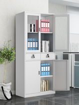 Office storage cabinet metal stainless steel filing cabinet cabinet filing cabinet short cabinet multi-layer multi-function storage cabinet