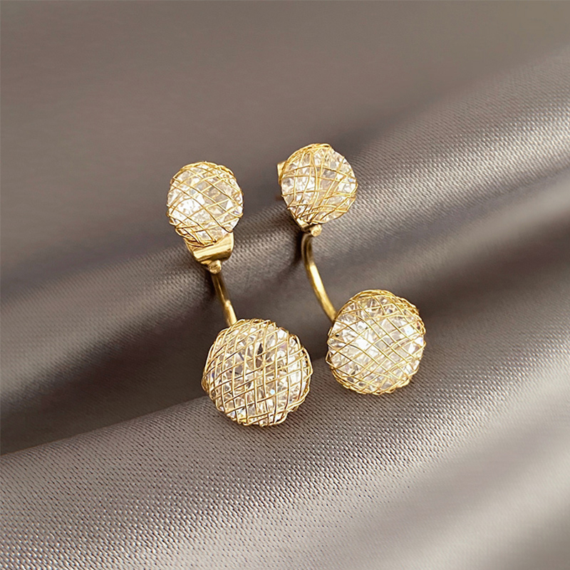 Earnail Woman 2021 Fashion New Style Superior Feel Earrings Temperament South Korea Nets Red 100 Hitch A Light Extravaganza-Taobao