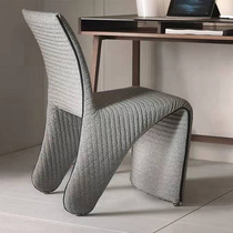 Nordic Fashion Minimalist Design Iron Art Line Dining Chair Light Lavish Minimalist Hotel Living Room Bookroom Home Backrest Chair