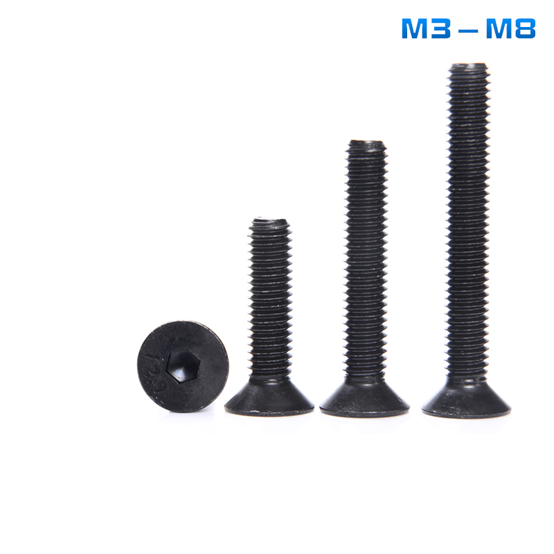 M3M4M5M6M8 countersunk head hexagonal screw 12 9 high strength flat head internal hexagonal bolt screw screw
