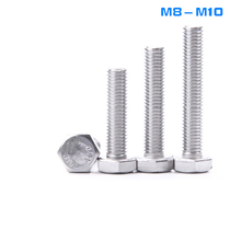 316 stainless steel external hexagonal bolt screw M8M10 * 10x12x14x16x18x20x25x30x35x40mm