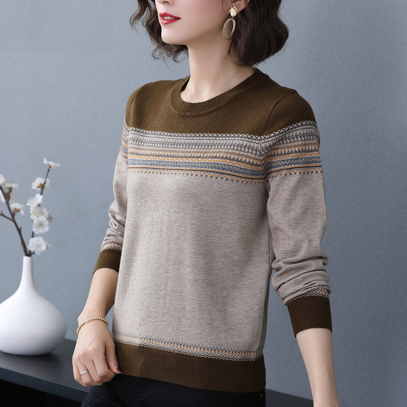 Diitudun round-led retro collage with short fur coat 2021 spring new minimalist jersey with undershirt woman