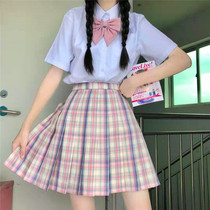 JK uniform shirt short sleeve female student pointed collar half sleeve pure white Joker long sleeve shirt regular class jacket summer