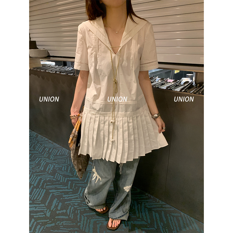 【Mid-Year Special 60% off】Union Officially Licensed Ice Dust 25 Early Autumn Collared Short-Sleeve Dress