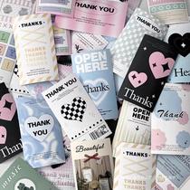 Sealing stickers 1r100 sheets of high-looking Korean sealing cards gift box bags decorative stickers sealing stickers