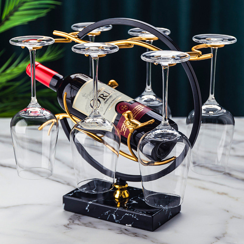 Red Wine Rack Swing Piece Home Creative Light Extravagant Upscale Upside Down High Foot Cup Rack Wine Rack Rack Red Wine Glass Shelf