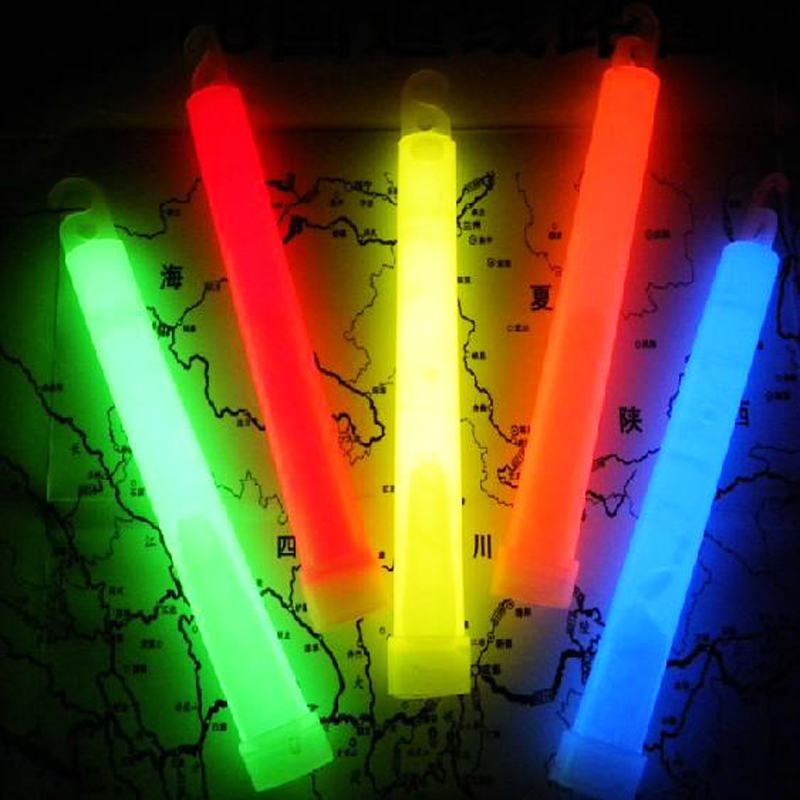 5 packs of brightened 6 inch chemical glow sticks wilderness quest concert large glow outdoor luminous survival toy