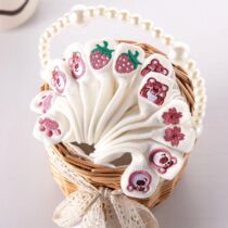 Socks womens thin boat socks socks ins trend wild Korean version Japanese white strawberry bear students cute summer