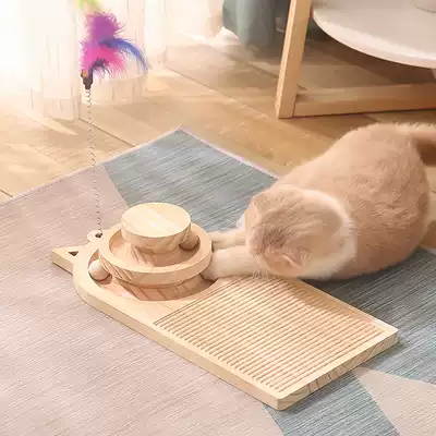 Cat Catch cat paw board toy durable wear-resistant crumbs cat turntable grinding claw plate multi-function cat supplies