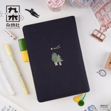 Карманный блокнот, изысканный ноутбук для школьников, лиса, енот, с вышивкой, креативный подарок