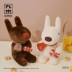 Jiumu Sundries Society Casper và Lisa Coffee Series Plush Doll Đồ chơi trẻ em Quà tặng sinh nhật cho cặp đôi bup bê chi bi Búp bê / Phụ kiện