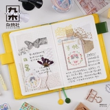 Карманный блокнот, изысканный ноутбук для школьников, лиса, енот, с вышивкой, креативный подарок