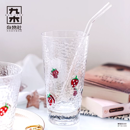 Клубника, креативная стеклянная чайная чашка, подарок на день рождения