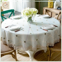 Table cloth tablecloth Chinese style Nordic festive garden activity simple round table skirt ceremony field