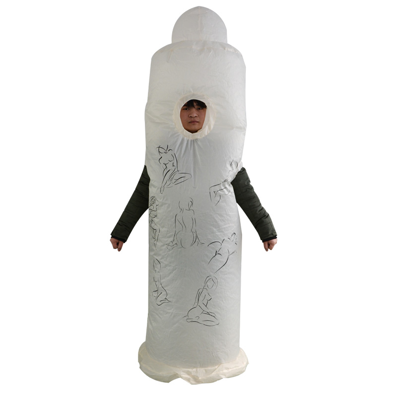 Halloween day event adult spoof party carnival cosplay prom doll condom inflatable costume