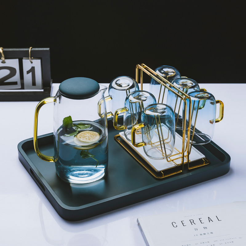 Light extravagant mug suit open water glass Nordic glass cover cup home minimalist with debatable tea water cup with water