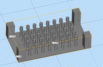 (Shanghai model) 1 700 universal for ships flat head bitts bitts 3D printing three specifications