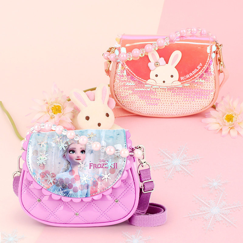 momofriends children cartoon hand carrying bag princess bag single shoulder bag girl slanted satchel bag girl handbag bag