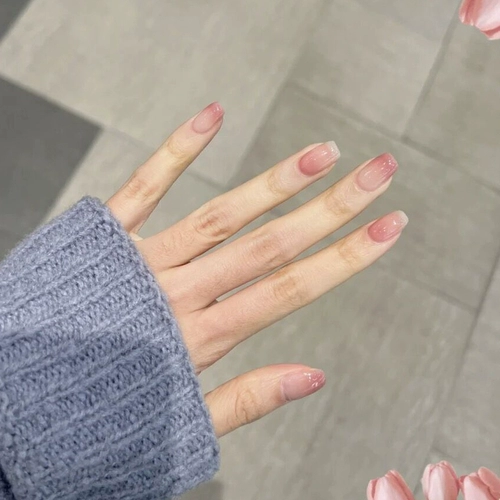 Милый летний свежий гель-лак, водостойкие накладные ногти, коллекция 2023, ручная роспись