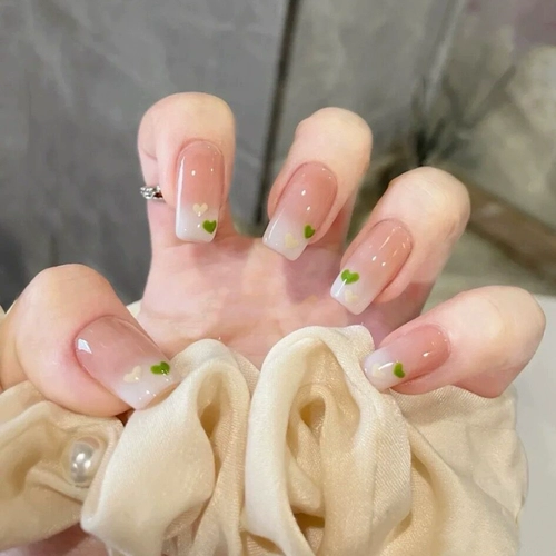 Милый летний свежий гель-лак, водостойкие накладные ногти, коллекция 2023, ручная роспись