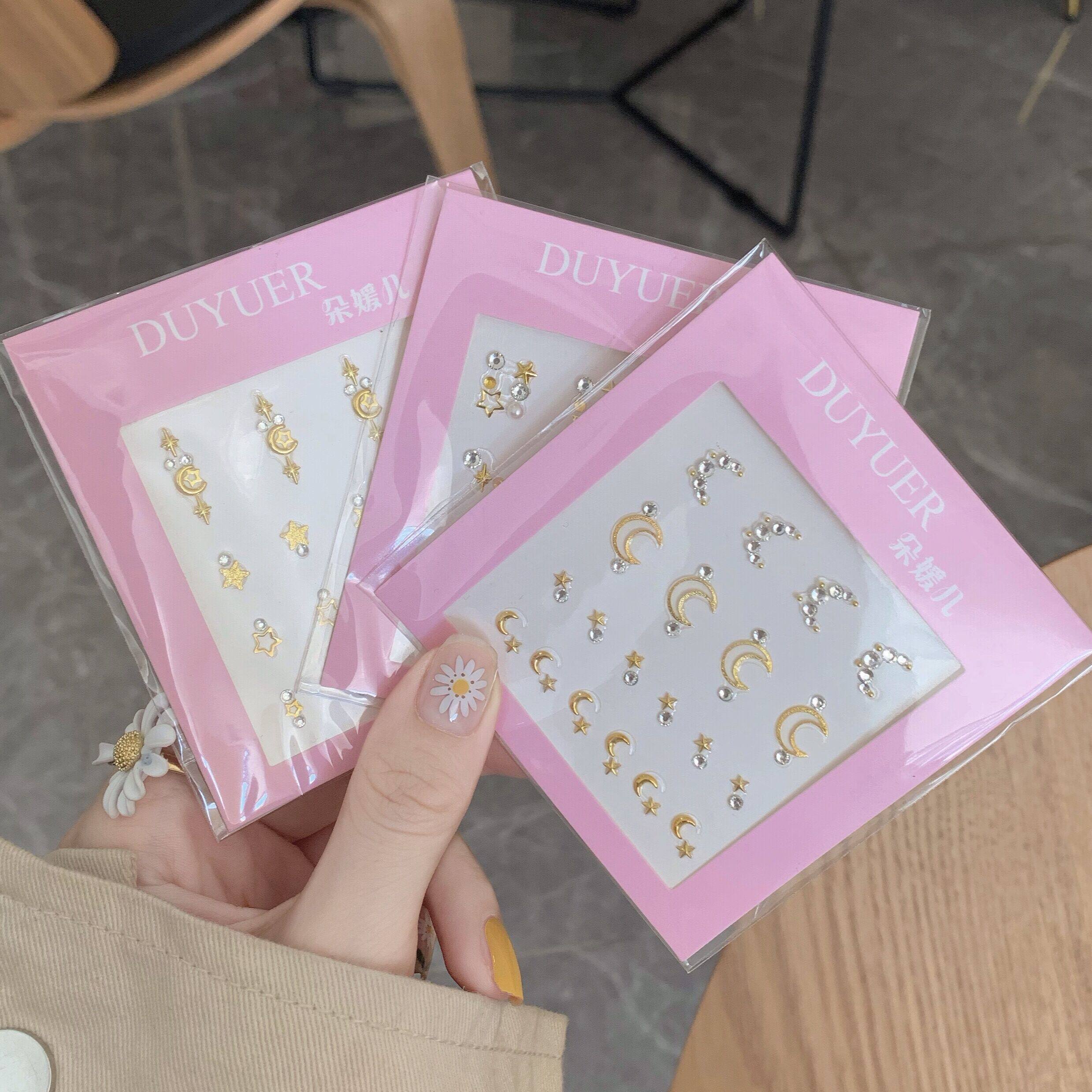 High-end high-quality net red popular diamond paste super flash three-dimensional manicure jewelry face rhinestone paste nail diamond Japanese series