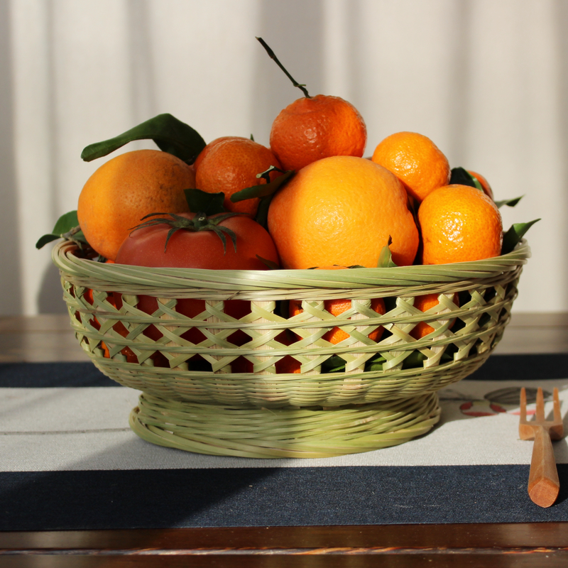 Lace Basket Bamboo Knitwear Dustpan Farmhouse Containing Basket Domestic Water Fruit Basket Leash Bamboo Basket buns Basket Artisanal