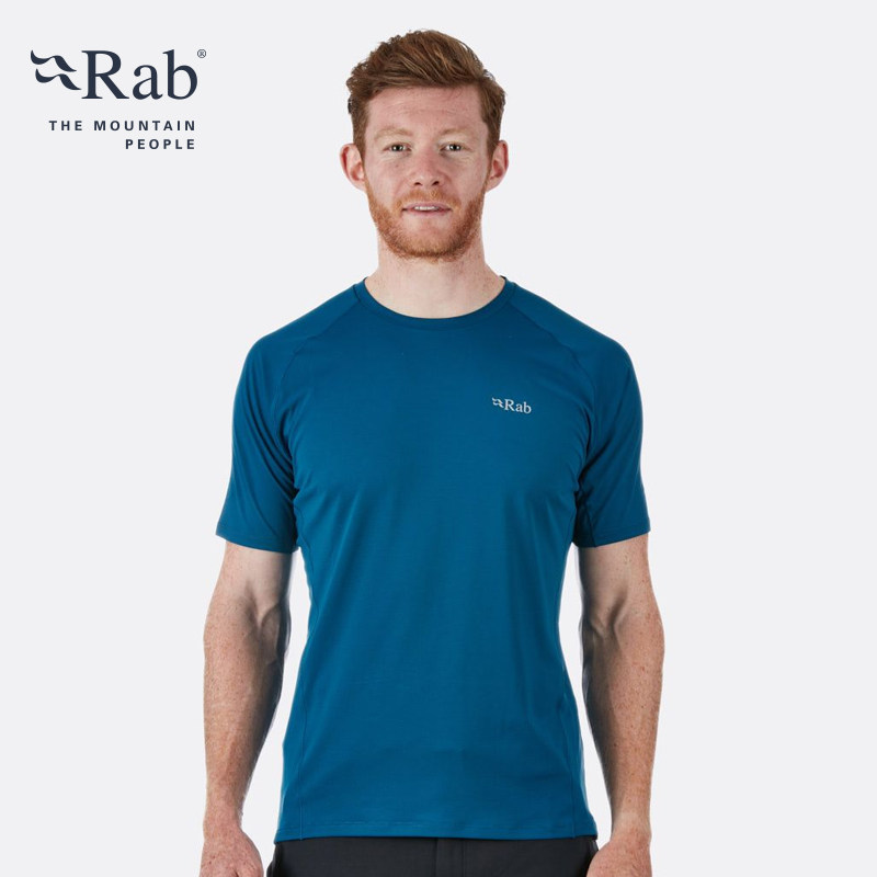 RAB Ruipo Force men's T-shirt outdoor single-woven casual sports breathable and comfortable short-sleeved 100g QBU-55