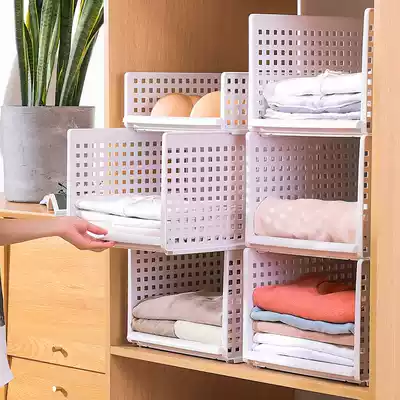 Wardrobe storage artifact dormitory multifunctional layered partition home kitchen storage rack bathroom dressing room rack