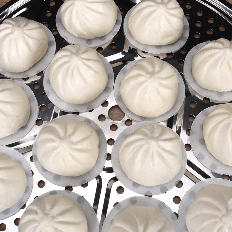 Non-stick wrapped bottom paper silicone oil paper steamed bun steamed bun steamed rice ball steamer paper home baking cage drawer paper bread pad paper