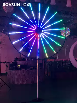 LED digital pyrotechnic light show flashing fireworks lanterns outdoor lighting landscape decorative lights glowing wind car lights