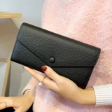 Бумажник, изысканная сумка через плечо, кожаный длинный картхолдер, из натуральной кожи