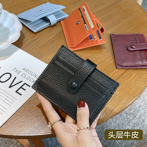 Картхолдер, маленькая легкая и тонкая изысканная сумка через плечо, из натуральной кожи, 2022, популярно в интернете, изысканный стиль