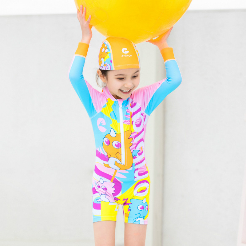 oribigo's new children's summer quick-drying swimsuit for boys and girls with sunscreen quick-drying swimsuits