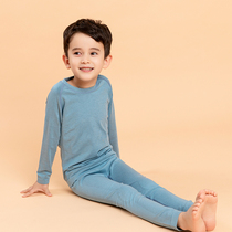 oribigo children autumn clothes set Coffee charcoal self-heating Autumn Winter Childrens thermal underwear set