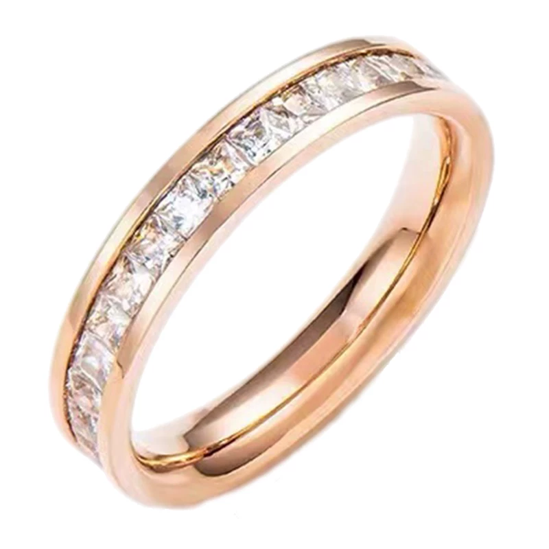 small design ring stainless steel, for beloved, light luxury style, high-quality style