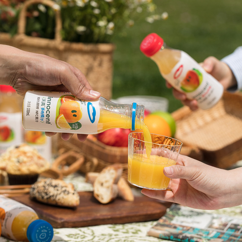 innocent 天真 100%鲜榨NFC果汁 330ml*4瓶 天猫优惠券折后￥25.6包邮（￥45.6-20）3款可选