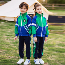 Primary school uniform British College Wind Childrens School Uniform Kindergarten Costume Two Pieces of Kindergarten Class Clothing