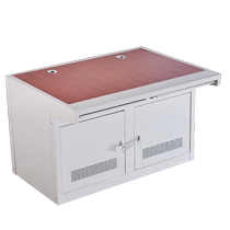 Huihao monitoring console fire wood surface double triple triple quadruple fifth triple all white red and yellow wood grain marble control room computer desk dispatching workbench command center console