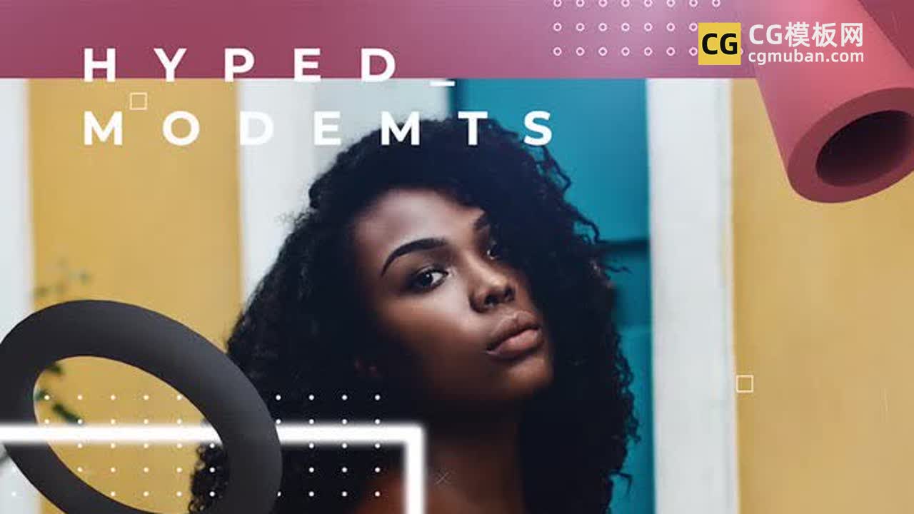 FCPX插件：三维立体动画装饰视频框模板 拼色撞色包装分屏展示fcpx插件Modern Shape Promo