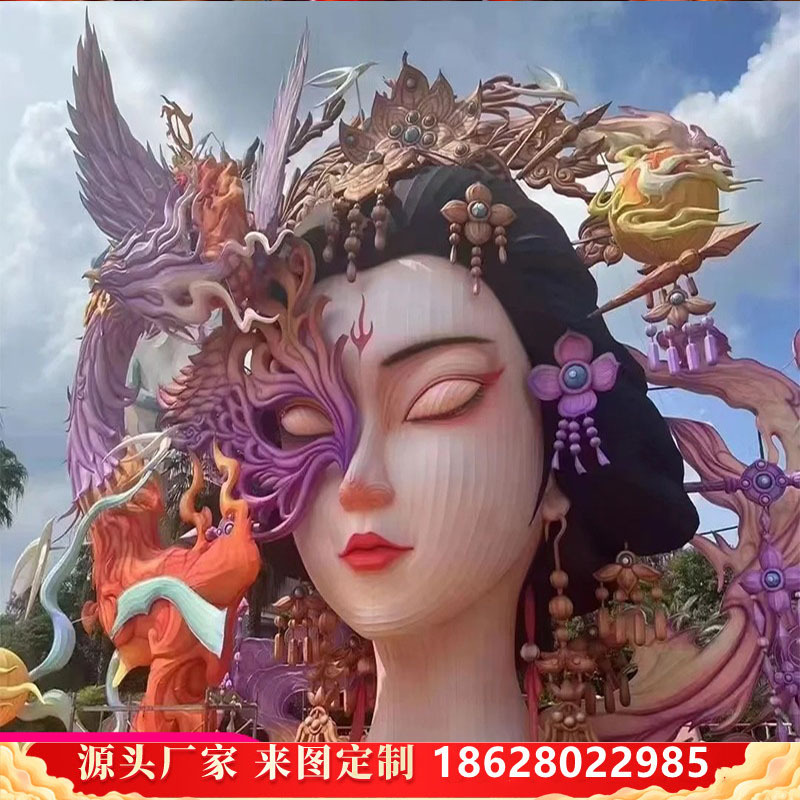 Large Festival Lanterns, Goddess-Themed Lanterns for Mid-Autumn and Spring Festivals, Decorative Lantern Sets, Lantern Displays, Goddess Jingwei Manufacturer