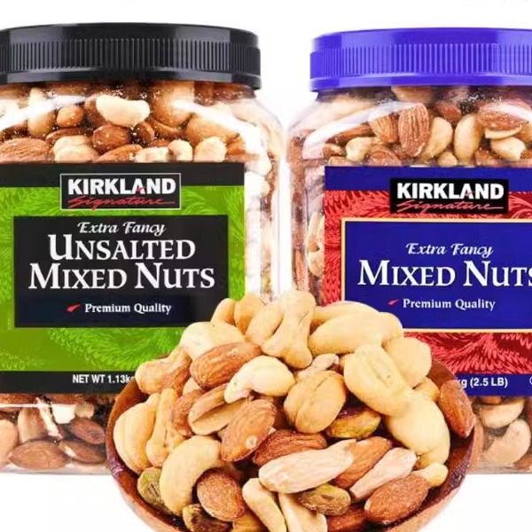 Kirkland Imported Mixed Kirkland Unsalted Original Salted Roasted Nuts 1130G/Can Dried Fruit Snacks Kirkland Imported Mixed Kirkland Unsalted Original Salted Roasted Nuts 1130G/Can Dried Fruit Snacks