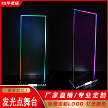 Bar luminous point stage LED dance stage KTV point dance stick customizable logo removable stainless steel stage