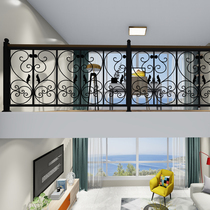 Iron railing guardrail stair handrail custom custom European bay window home fence attic outdoor balcony fence