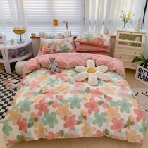 Jiangsu Nantong Sun Yi Household 100 pure cotton four piece of Nantong high - end bed with single - sized bed