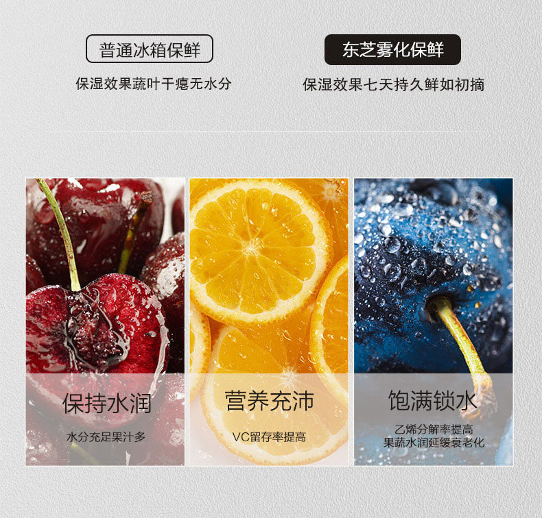 东芝 雾化恒鲜 一级变频 双开门冰箱 548L 图7