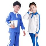 Форма для школьников, лонгслив, хлопковый спортивный костюм, осенняя