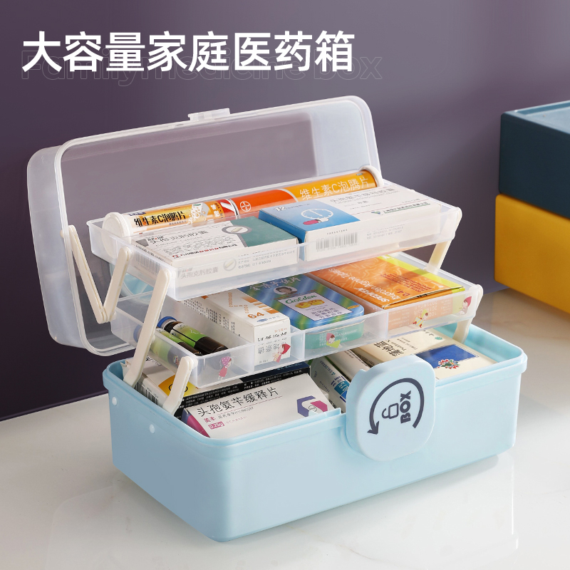 Medicine Box Home Clothing Home Medicine Box Drug Containing Box Small Large Capacity Children Baby Medicine Box Multilayer